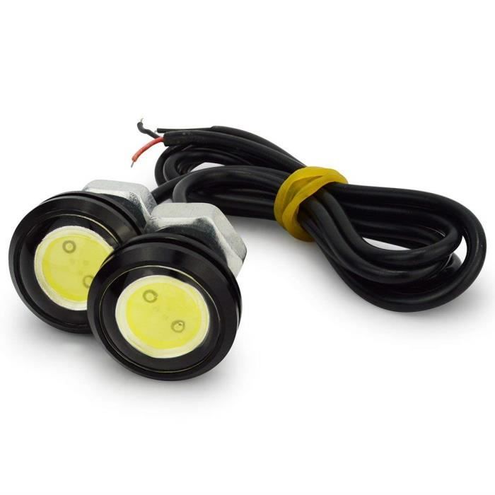 Feu de plaque d'immatriculation universel blanc pour moto, 21 LED, feux