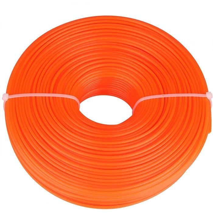 Ligne De Coupe-bordure En Nylon 2.4mm 120m PourOrange-ligne