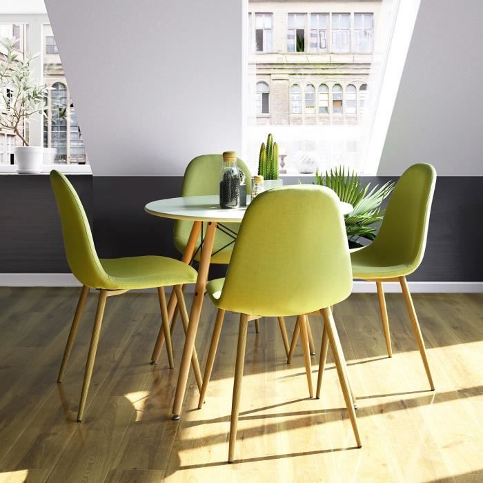 Homy Casa Lot De 4 Chaise De Salle A Manger Scandinave Chaises De