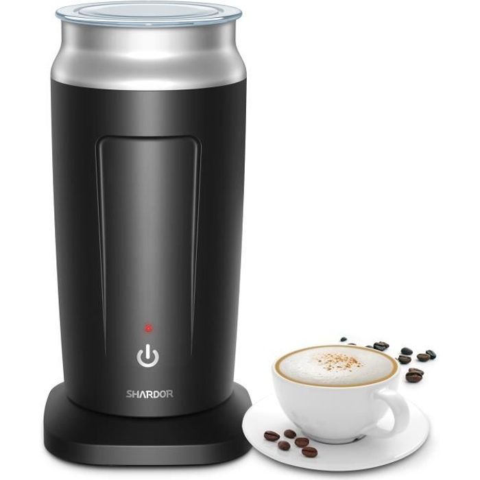 SHARDOR Mousseur à Lait Électrique 500W, Mousse Chaude/Mousse Froide/Lait  Chauffant pour Café Cappuccino Latte