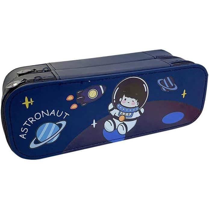 POT A CRAYON,D4--Trousse à Crayons De Grande Capacité, Sac De Rangement