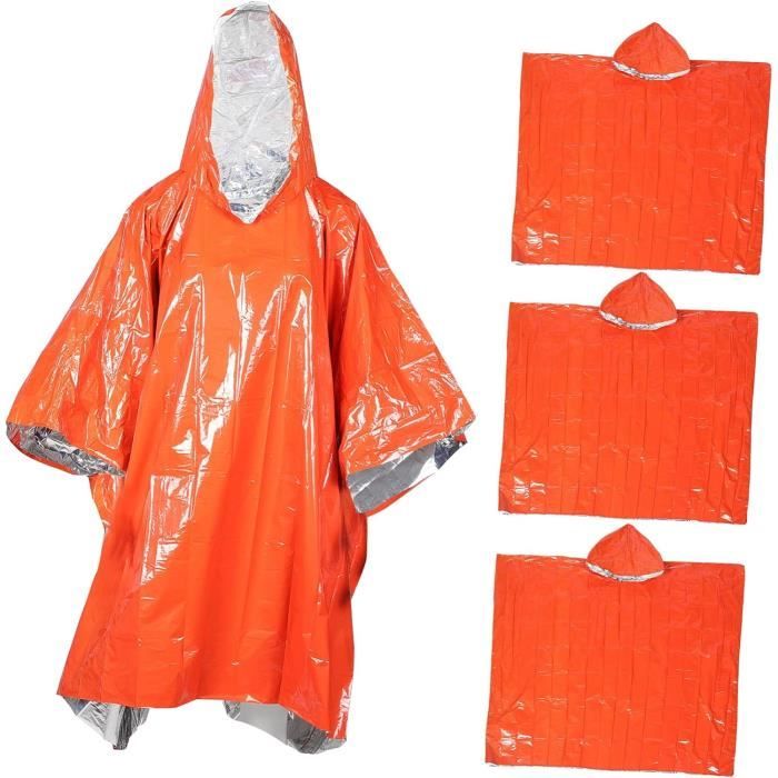 4 Pi ces D Urgence Isol Imperm able Poncho Voyage Poncho Cyclisme
