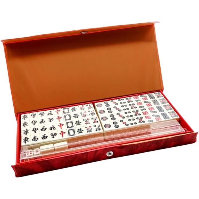 Boîte En Bois Et Tuiles De Mahjong Anciennes - Art Chinois, état Très Moyen (collection)