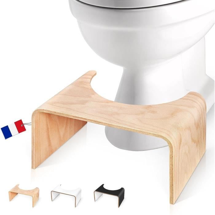 Tabouret De Toilette Physiologique En Bois - Fabriqué En France