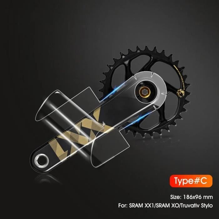 AUTOCOLLANTS DE PROTECTION De Manivelle De Vélo élégants Ajoutent Du