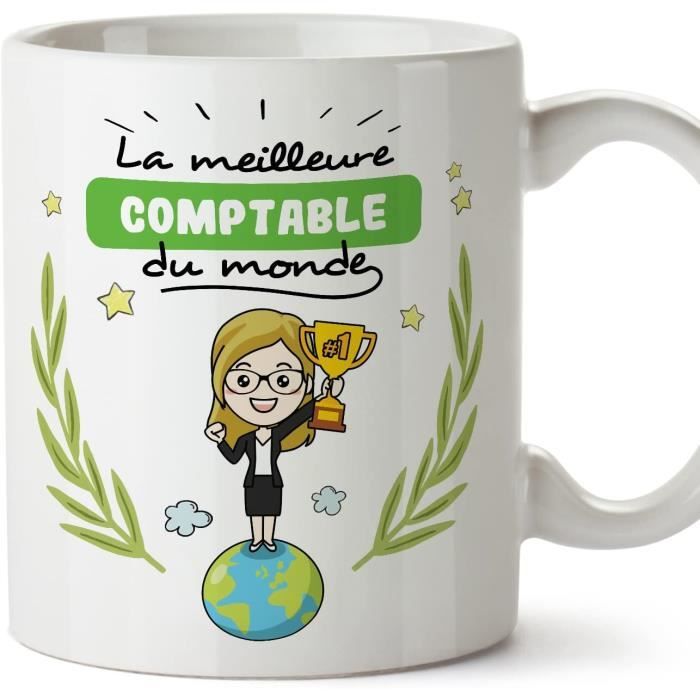 Tasses Pour Comptable En Français Cadeau Original Pour Comptable Femme Meilleur Du Monde