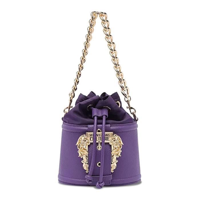 Sac porté épaule Versace Violet Polyester cm