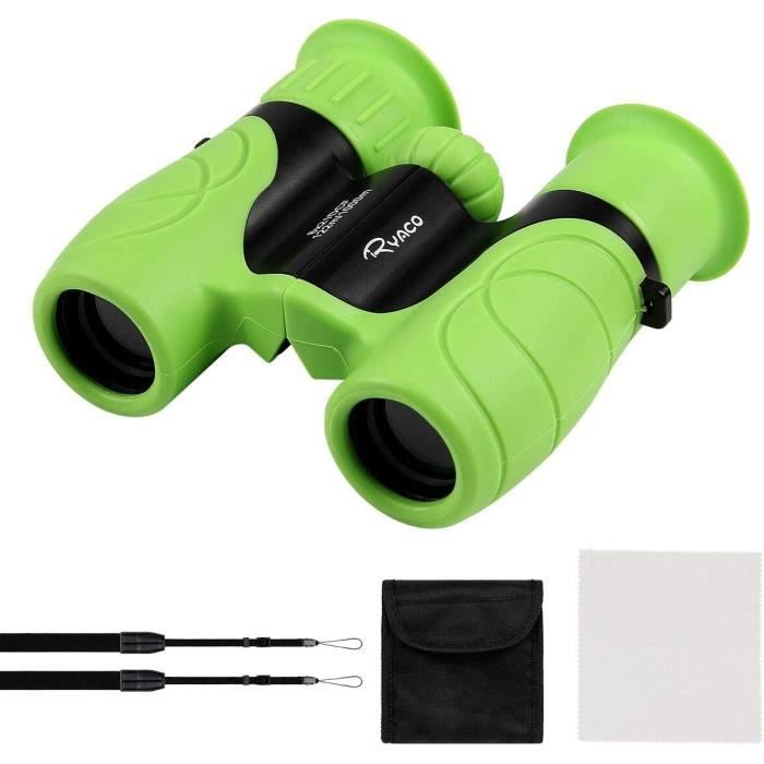 Jumelles Pour Enfants 8x21 - Avec Boussole Et Loupe - Idéales Pour Exploration, Randonnée, Observation - Pour 4 à 9 Ans - Cadeau Parfait - 6