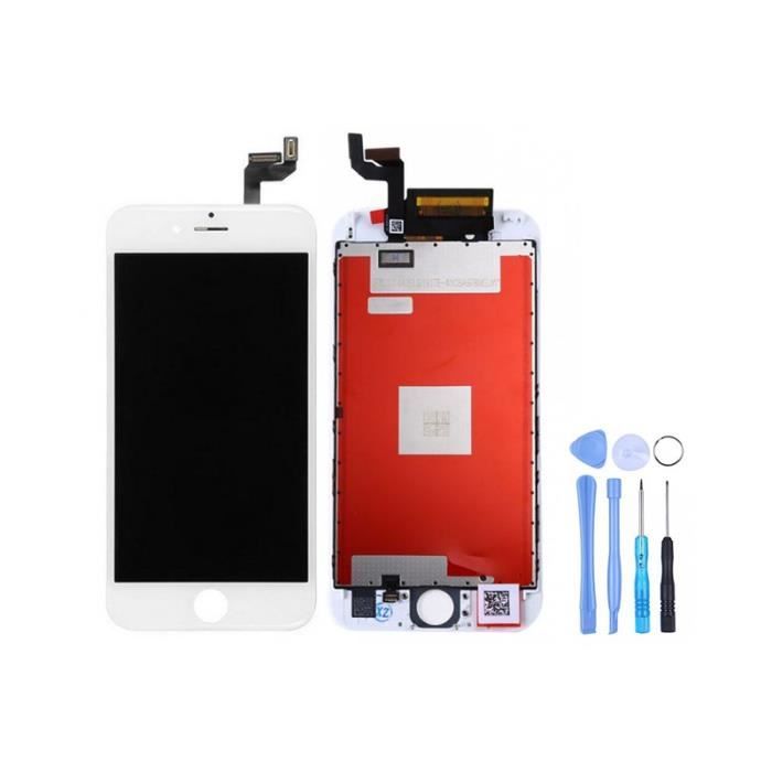 Écran LCD De Remplacement Blanc Pour IPhone 6S - Compatible - Neuf