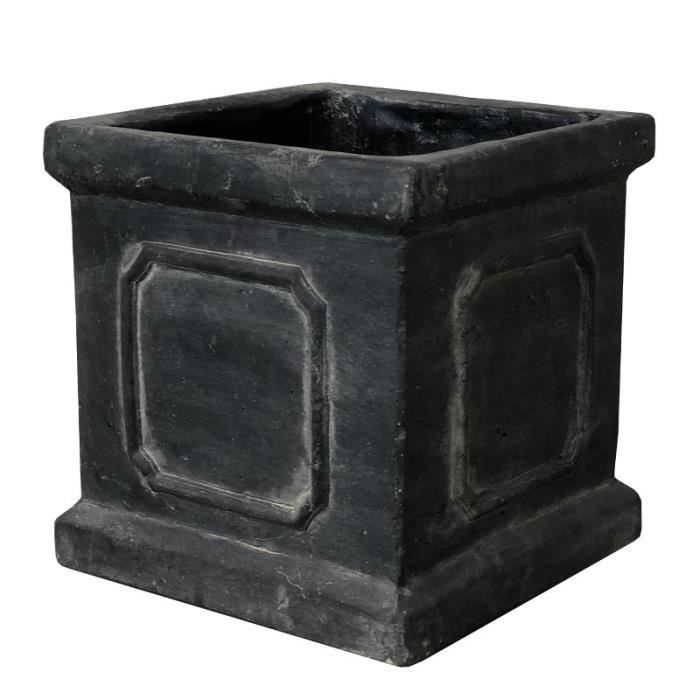 Pot De Fleur Rectangulaire Terre Cuite Pot Cache Pot Antique Carre Gris Terre Cuite 16 Cm P Cfs063 Pot