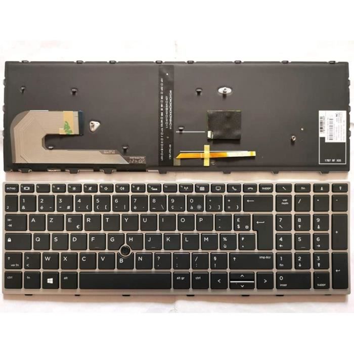 Clavier Français rétro-éclairé pour HP EliteBook 850 G5 - 850 G6 - 855 G5 - 855 G6 - 755 750 G5 G6 ZBook 15u G5 G6 L11999-051[~875]