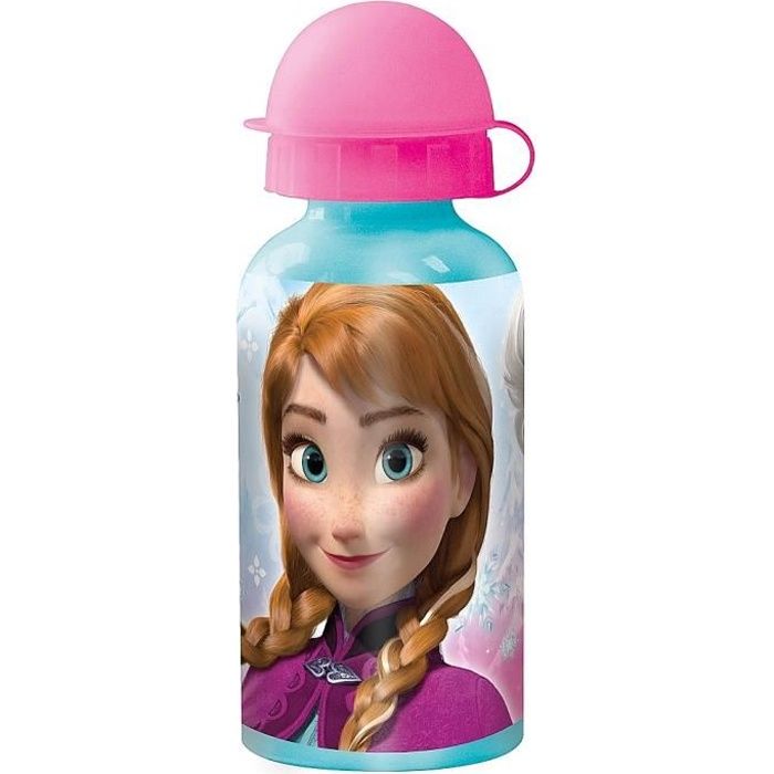 KIDS LICENCING Gourde Violette Bouchon Vert Disney La Reine Des Neiges Anna Et Elsa 500 Ml KIDS LICENCING Gourde Violette Bouchon Vert Disney La Reine Des Neiges Anna Et Elsa 500 Ml