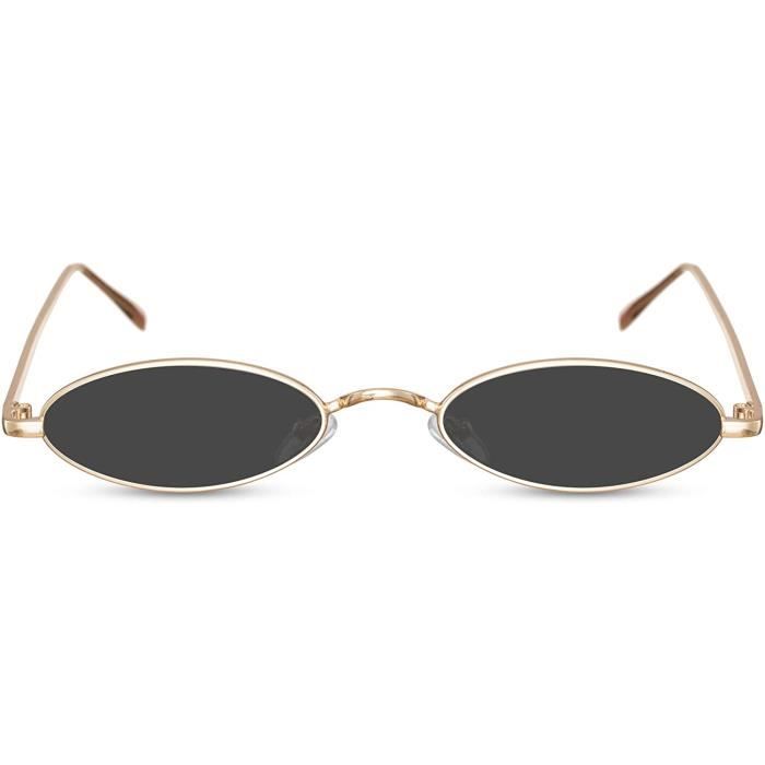 Lunettes de soleil Petite Monture ovale en metal Festival Lunettes de Soleil pour Femmes 514 Achat Vente lunettes de soleil Femme Cdiscount