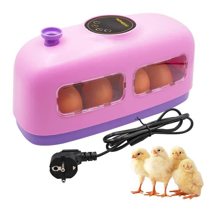 Incubateur œufs BREUAILY 7 œufs - Contrôle Numérique Température - Pour Poussins/tortues - 220V