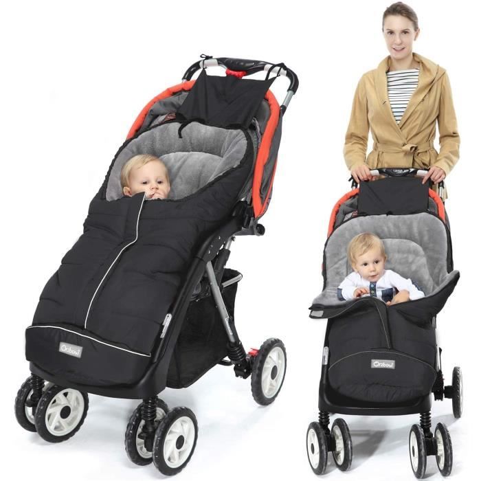 Chancelière pour poussette,Universelle Sac de Couchage Bébé,Imperméable et  Froide,Accessoire Poussette Cha s Porte-Bébé (Noir)-A65 - Cdiscount  Puériculture & Eveil bébé