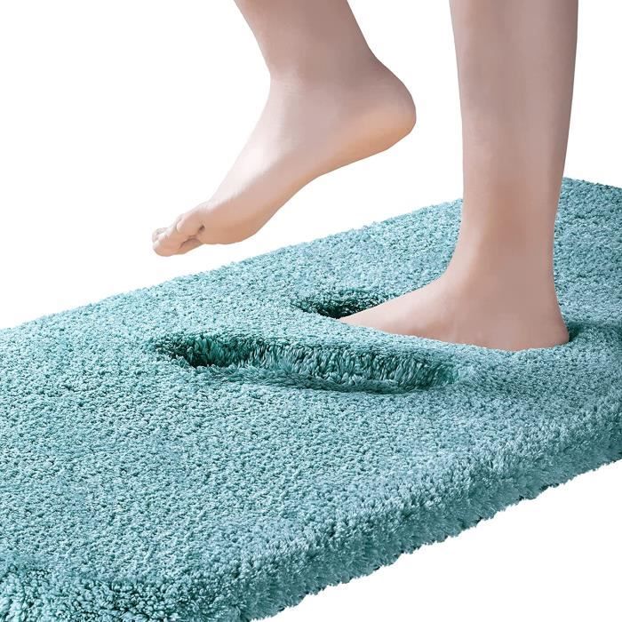 Tapis De Bain 47x17 Pouces – Microfibre Extra Douce, Antidérapant Et Lavable