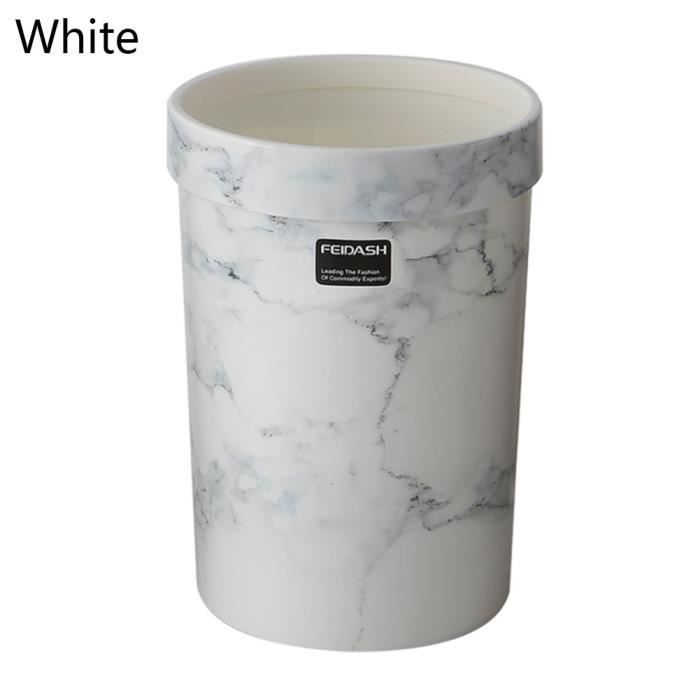 Poubelle En Marbre 15L/4Gallons Dorée Avec Couvercle à Rabat – Salle De Bain/cuisine