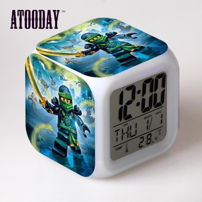 Horloge Ninjago r veil Led lumi re num rique pour voiture tableau
