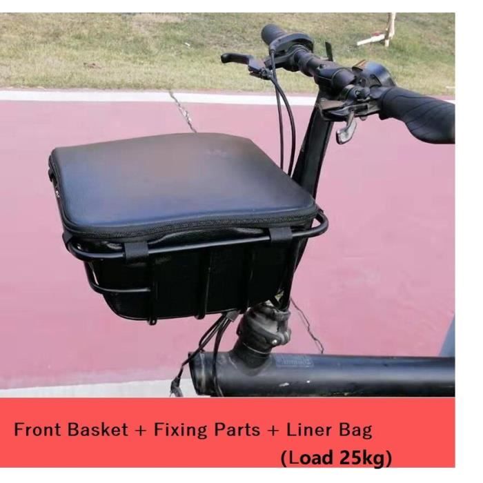 Accessoire vélo,Panier de vélo électrique pliable de 20 pouces