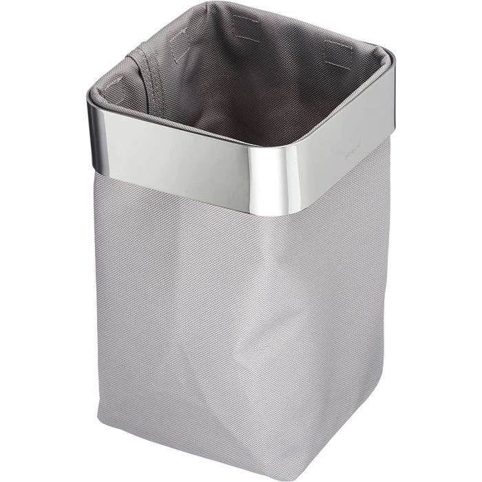 Corbeille à Pain Blomus DELARA - Acier Chromé Avec Sac Coton