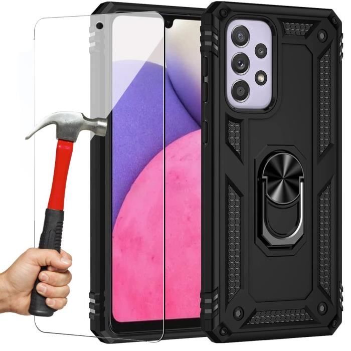 Coque De Protection Transparente Pour Samsung Galaxy A33 5G - Inclut 2 Vitres Trempées - Silicone TPU - Aimanté - Neuf