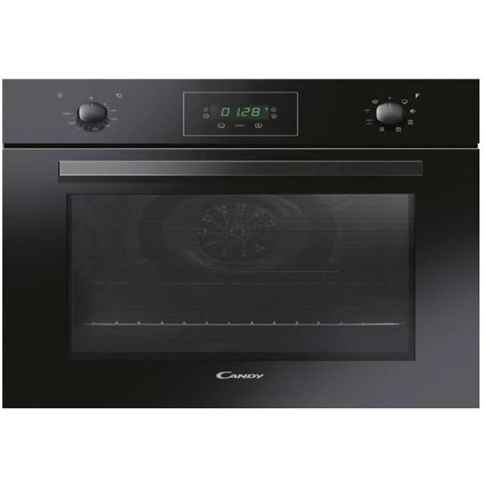 Classe /énerg/étique A Four encastrable catalyse Candy FCXP645X Four catalyse Noir et inox 80 litres multifonction Chaleur tournante ou puls/ée