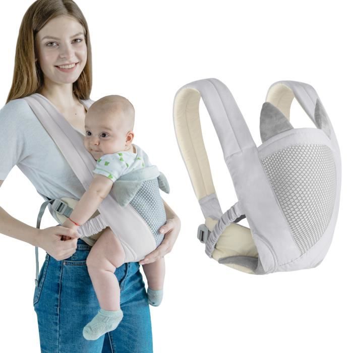Portebébé Portable et léger bandoulière respirante à grille sac à dos pour bébé de 3 à 12 mois pour fille et garçon  bas âge