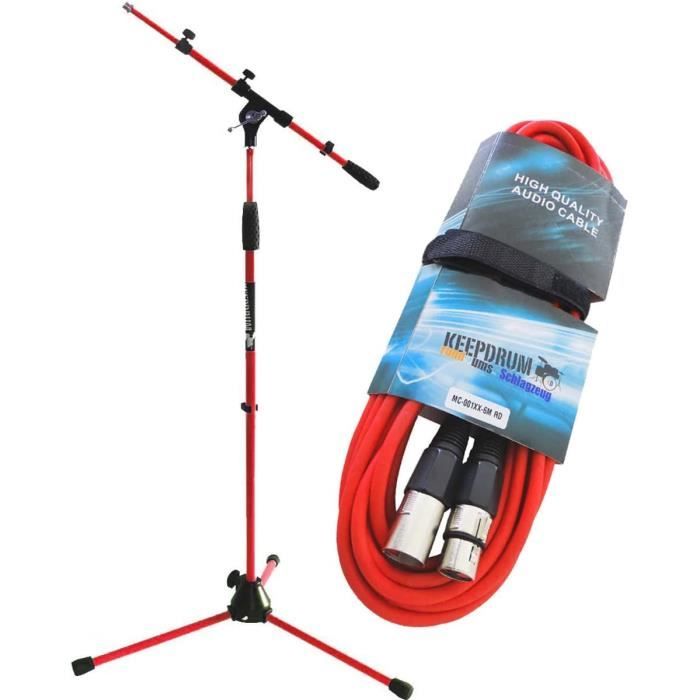 Keepdrum MS106BK zwart Microfoonstandaard Keepdrum MS106BK zwart Microfoonstandaard
