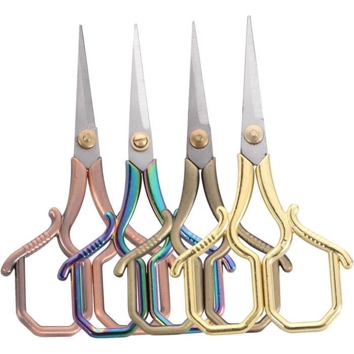 Lot De 4 Anciens Ciseaux à Ferrer / Ciseaux De Charpentier – Outils Vintage
