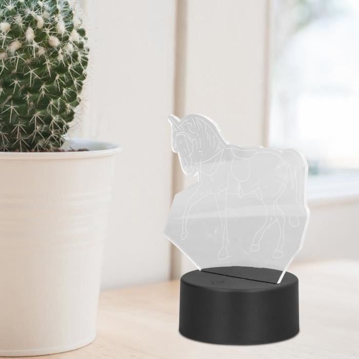 Lumière Nocturne Romantique 3D Lampe à Illusion D'optique LED 7 Couleurs Avec Capteur Tactile - Chine Romantique Lueur 3D Et 3D Lampe à LED Prix