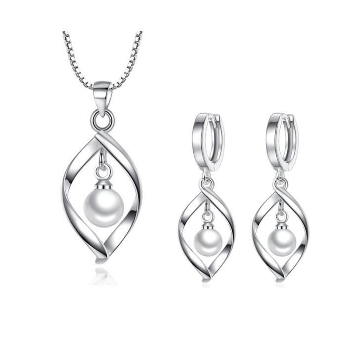 Ensemble Collier Et Bracelet TWIST En Argent Sterling 925 - Occasion, Style Torsadé
