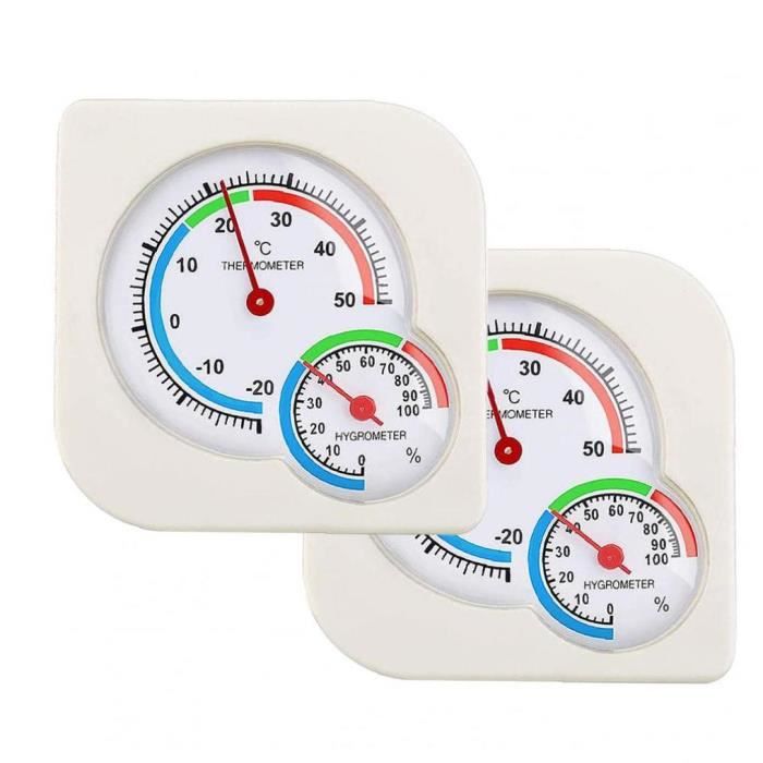 Lot De 2 Thermomètres Hygromètres Mécaniques – Température Et Humidité