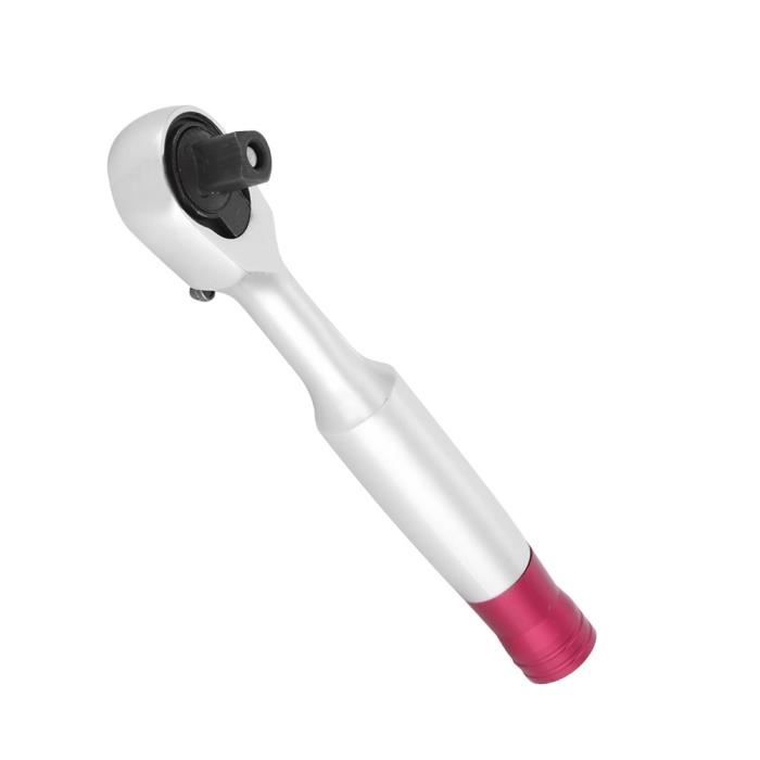 Clé à Cliquet Dynamométrique 1/4 Mini - Outil De Réparation Neuf, Fer Et PVC