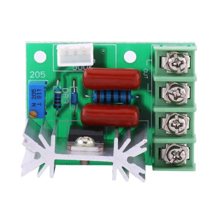 Régulateur De Tension Électrique 50-220V 2000W SCR - Contrôle Vitesse Température Luminosité