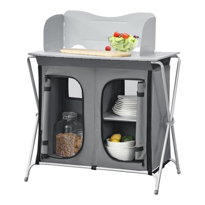 Meuble de Cuisine de Camping Tullinge Pliable 105 x 80 x 51 cm