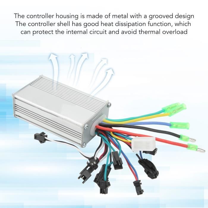Contrôleur Vélo électrique NULKOMMA 36V 16A - Modèle X032-AA014 - Compatible Affichage 2HAO - Pour E-bike, Scooter