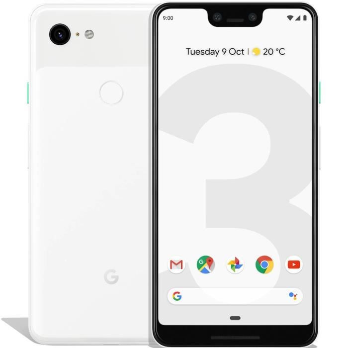 Google Pixel 3 XL 16 cm (6.3) 4 Go 64 Go 122 MP Android 9.0 Blanc