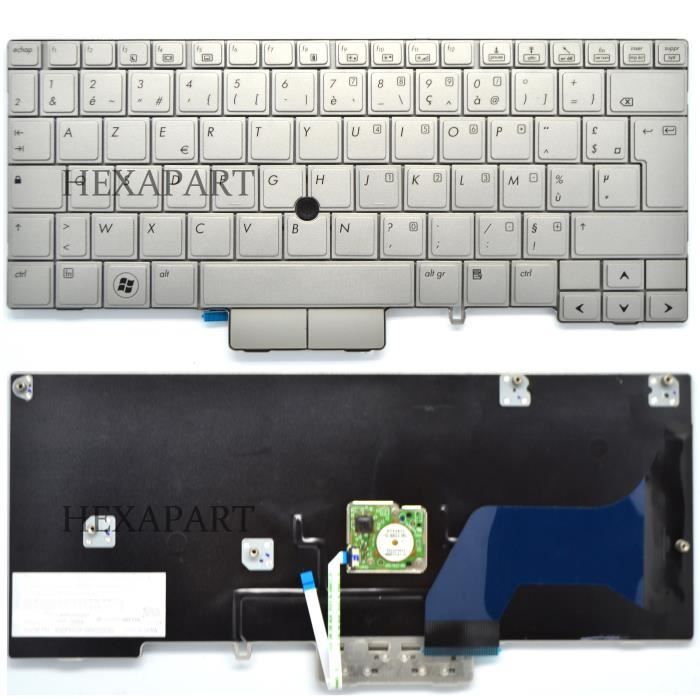 Tastiera HP Originale AZERTY Francese Con Telaio - Modello MP-12M76F0-442