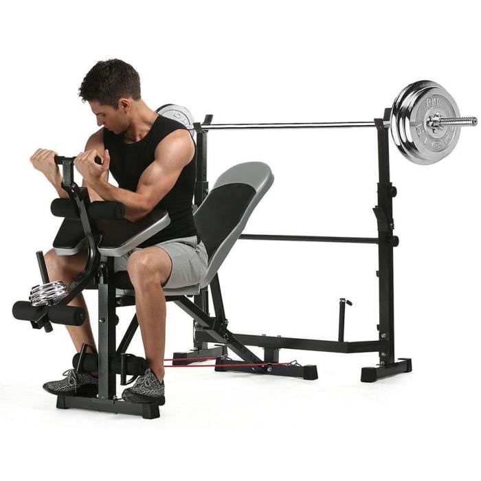 ANCHEER Fitness multifonctionnel Ajustable en hauteur Appareil de fitness multifonctionnel Cdiscount Sport