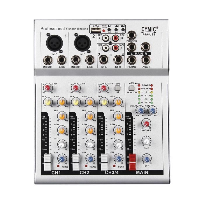 Console De Mixage Audio Portable Mini Menage Avec Amplificateur De