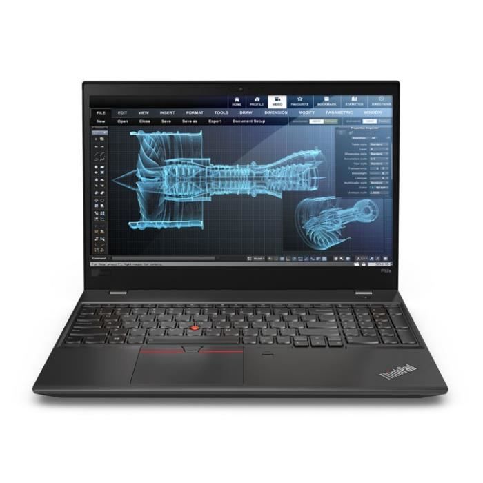 Lenovo ThinkPad P52s Intel® Core™ i7 de 8e génération 180 GHz 396 cm 15.6 1920 x 1080 pixels