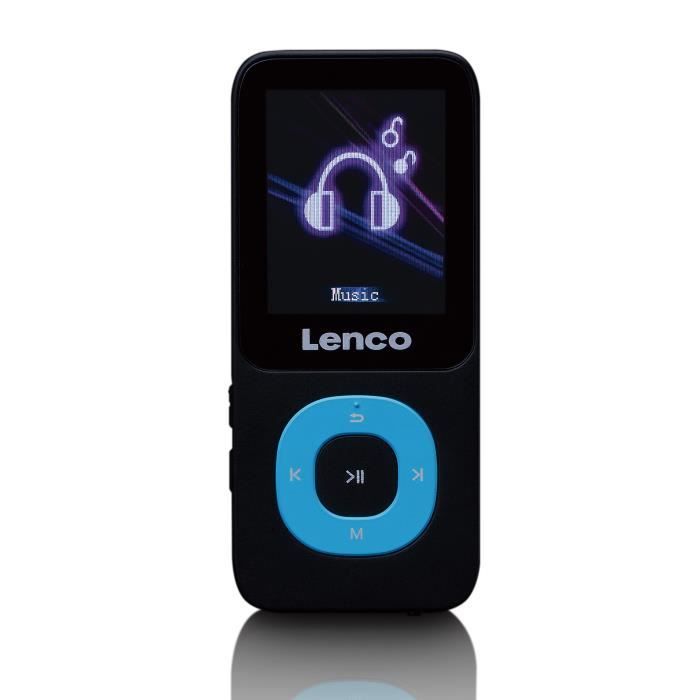 Lecteur MP3/MP4 LENCO Xemio-659BU Noir-Bleu avec carte micro SD de 4 Go, Bluetooth et écran tactile