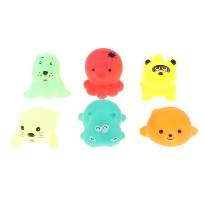 Kit Bain Bebe Jouets De Bain Pour Animaux 6 Pieces Cdiscount Puericulture Eveil Bebe