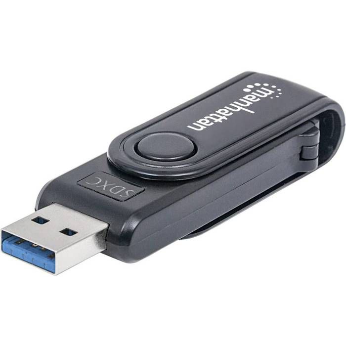 Manhattan Mini Multi-Card Reader/Writer USB 3.0 externer Card Reader/Writer 24-in-1 Lecteur de carte mémoire externe US