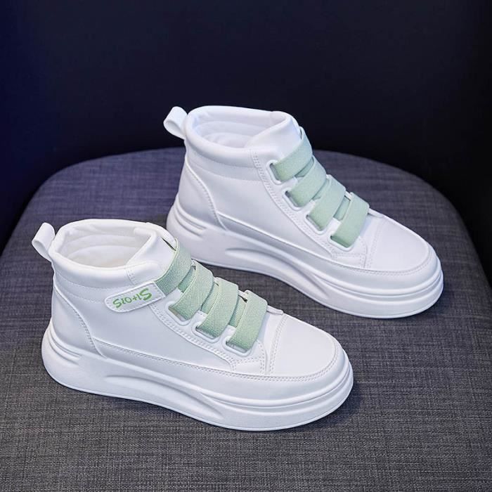 Chaussures montantes blanches sales