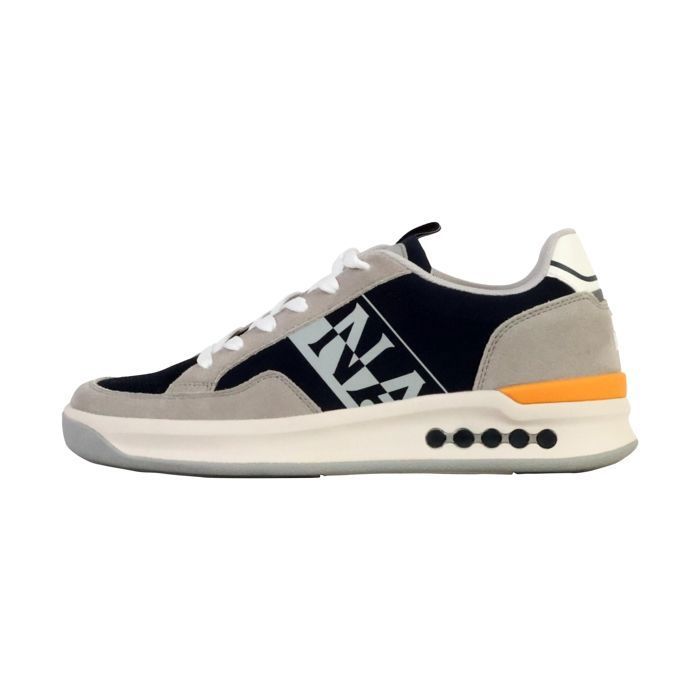 Napapijri Basket Basse Cuir Napapijri Nys - Marine-Gris
