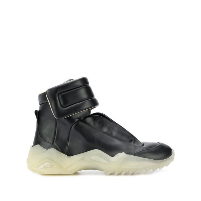 MAISON MARGIELA HOMME S37WS0492P2589T8013 NOIR CUIR BASKETS