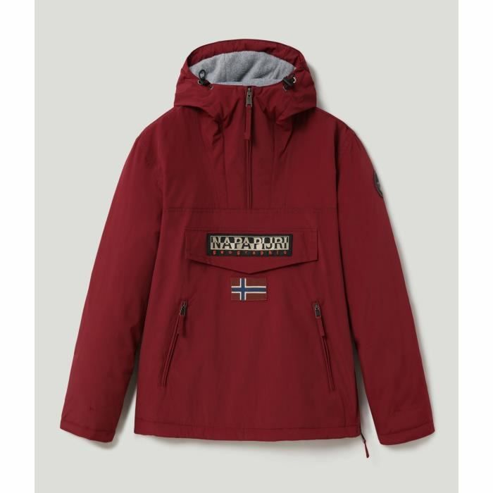 Veste Napapijri Rainforest Pocket Winter Rouge bordeaux Cdiscount Pret a Porter
