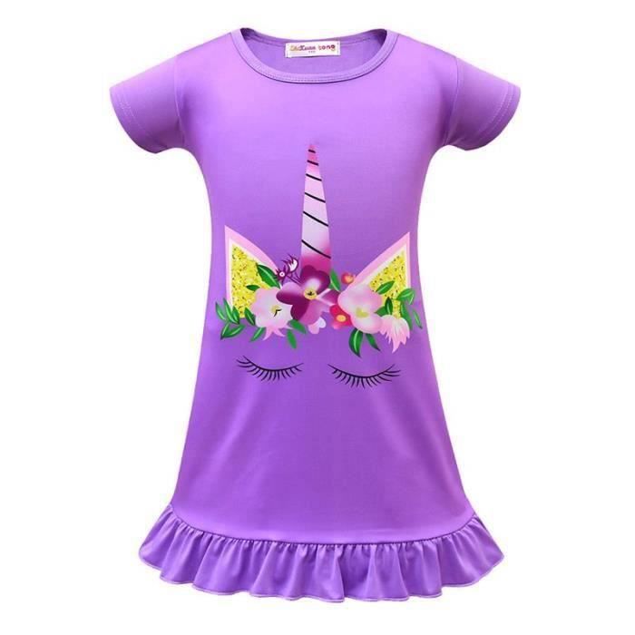 Costume Amazon Pyjama Licorne Pyjama Robe De Nuit Enfant Fille