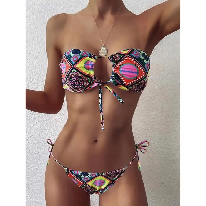 MAILLOT DE BAIN Maillot de bain Bandeau Sexy pour femmes Bikini